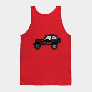 [JEEP] Red Decal Sideview Tank Top